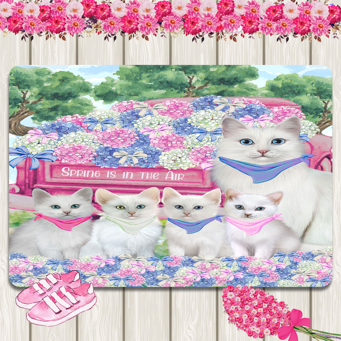 Turkish Angora Area Rug and Runner, Explore a Variety of Designs, Custom, Floor Carpet Rugs for Home, Indoor and Living Room, Personalized, Gift for Cat and Pet Lovers