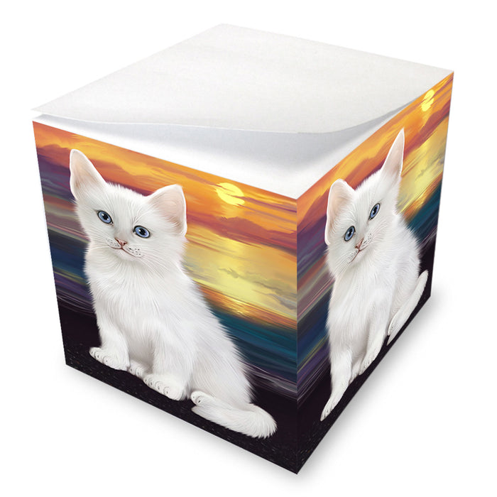 Turkish Angora Cat Note Cube NOC56298