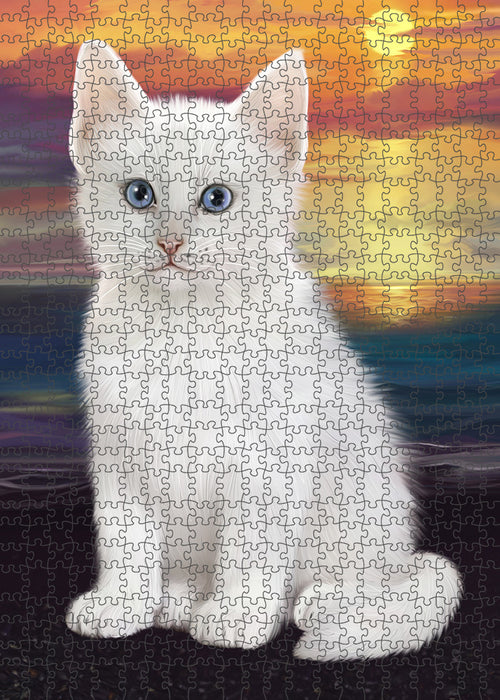 Turkish Angora Cat Puzzle with Photo Tin PUZL86276