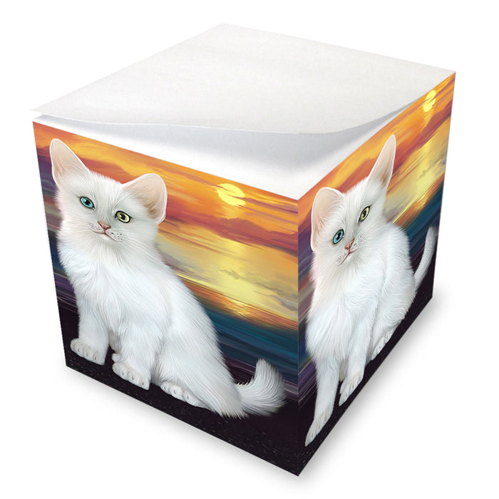 Turkish Angora Cat Note Cube NOC56299