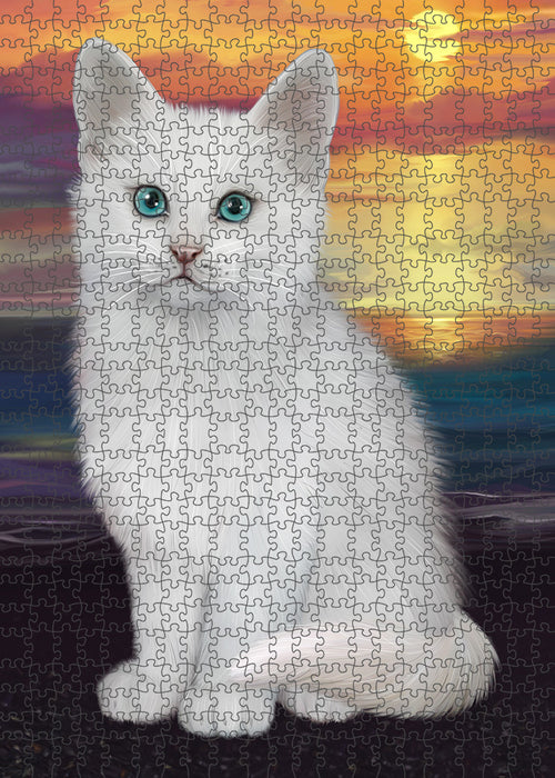 Turkish Angora Cat Puzzle with Photo Tin PUZL86284