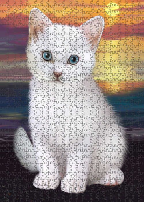 Turkish Angora Cat Puzzle with Photo Tin PUZL86288