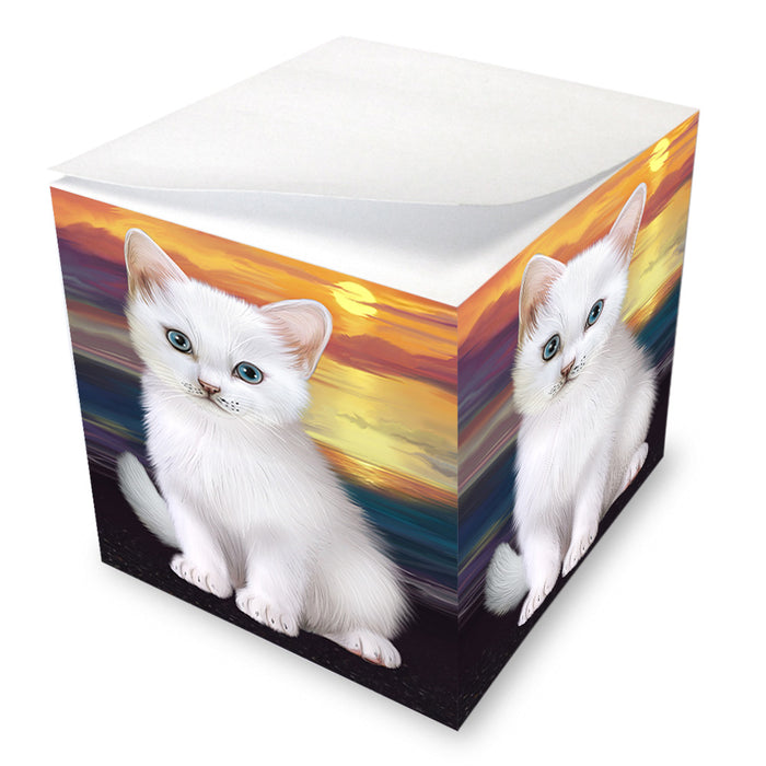 Turkish Angora Cat Note Cube NOC56301