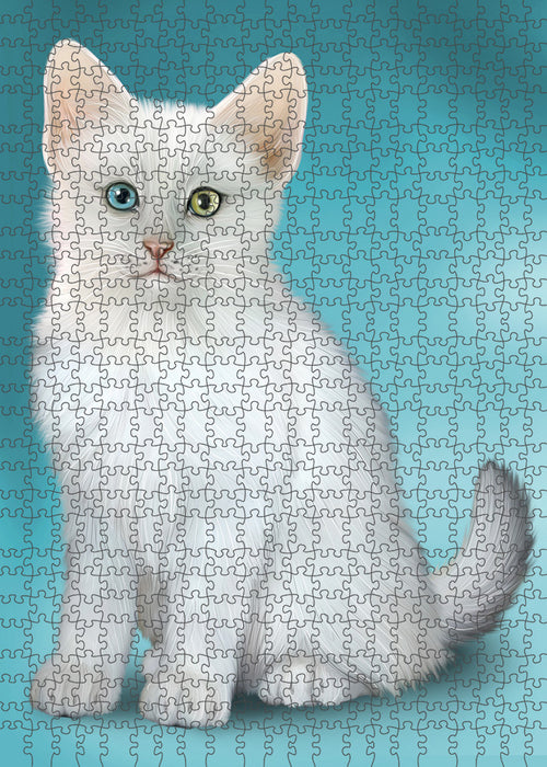 Turkish Angora Cat Puzzle with Photo Tin PUZL86292