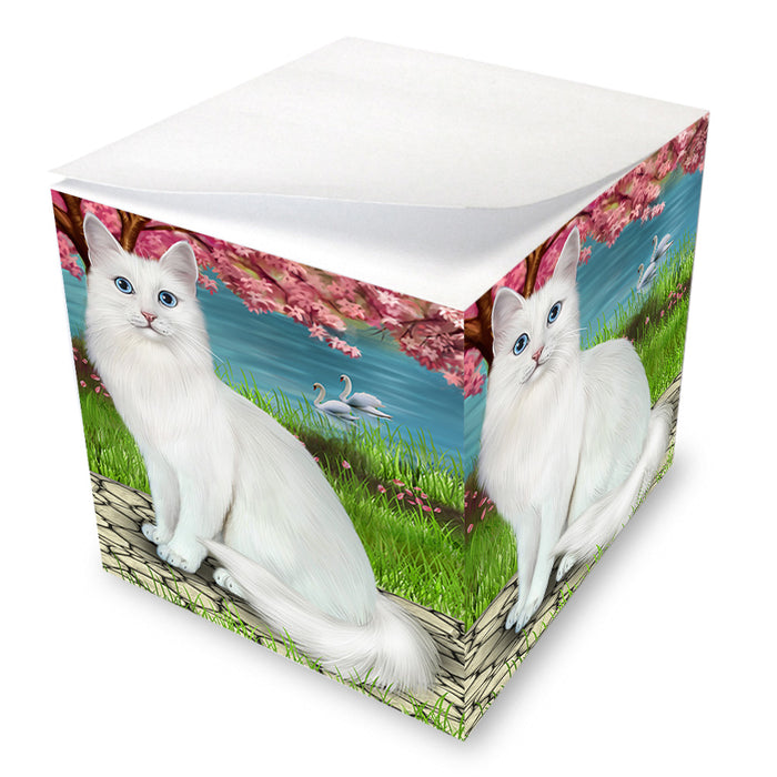 Turkish Angora Cat Note Cube NOC56303