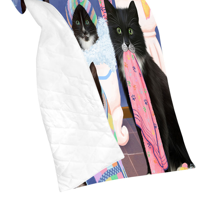 Rub A Dub Dogs In A Tub Tuxedo Cats Quilt