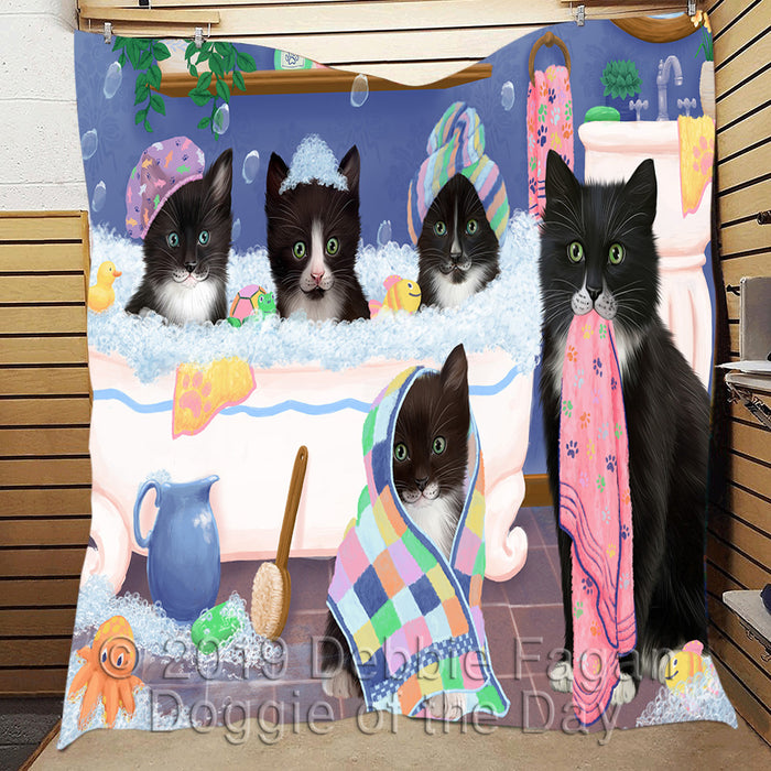 Rub A Dub Dogs In A Tub Tuxedo Cats Quilt