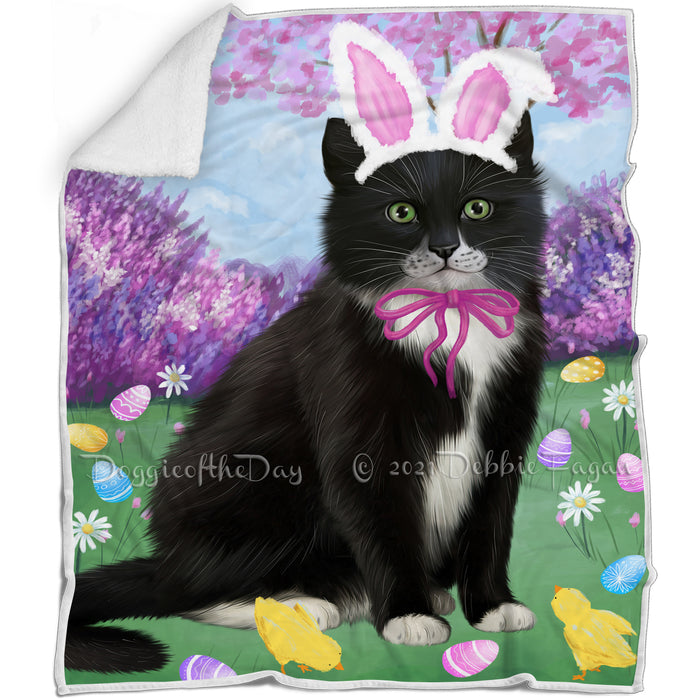 Easter Holiday Tuxedo Cat Blanket BLNKT132051