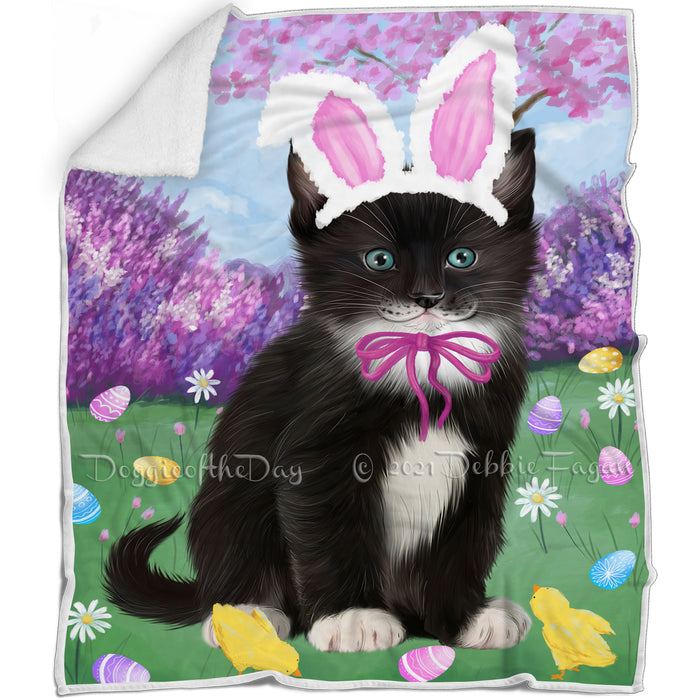 Easter Holiday Tuxedo Cat Blanket BLNKT143254
