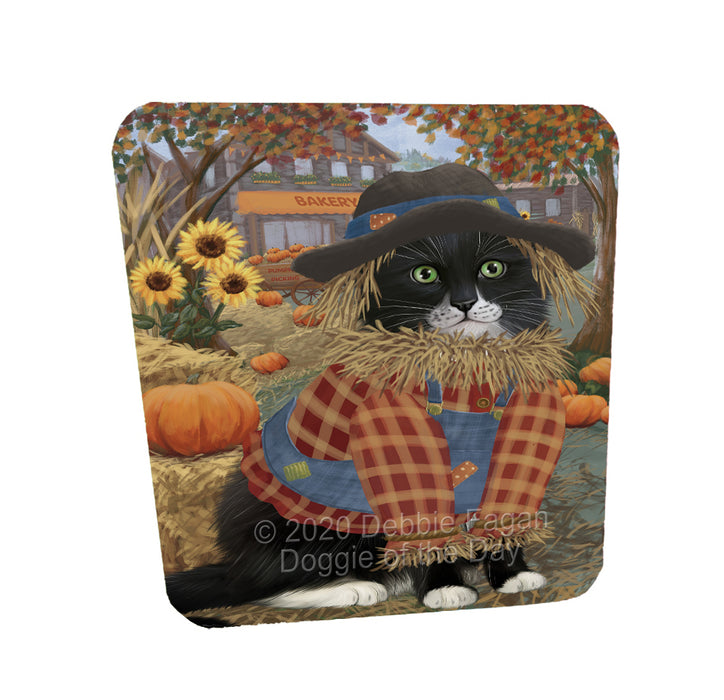 Halloween 'Round Town Tuxedo Cats Coasters Set of 4 CSTA58028