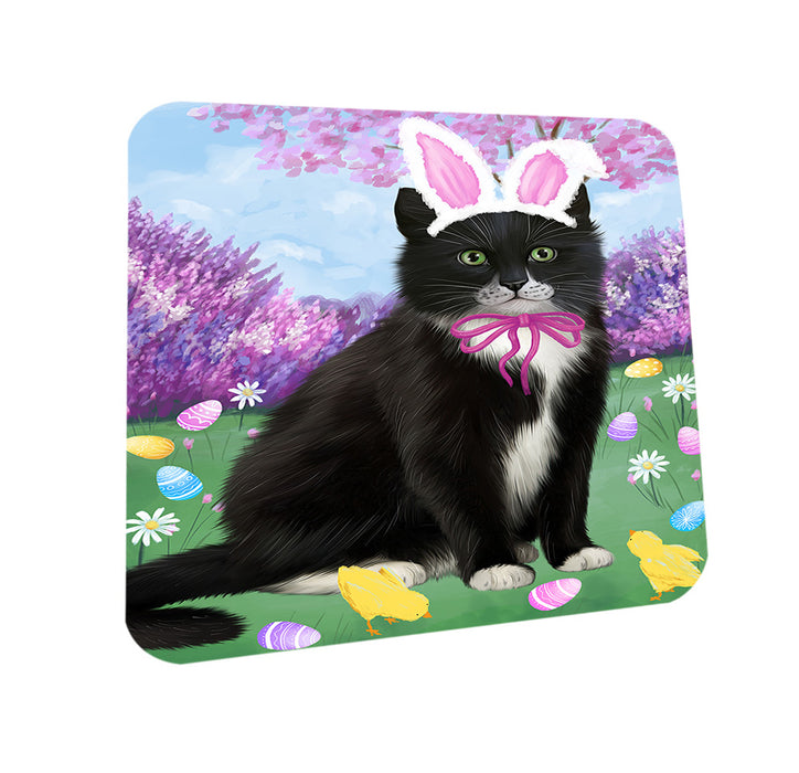 Easter Holiday Tuxedo Cat Coasters Set of 4 CST56906