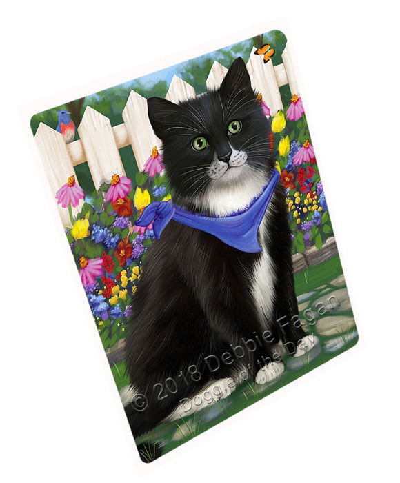 Spring Floral Tuxedo Cat Blanket BLNKT86808