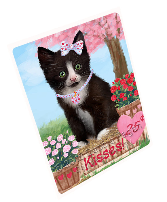 Rosie 25 Cent Kisses Tuxedo Cat Magnet MAG73898 (Small 5.5" x 4.25")