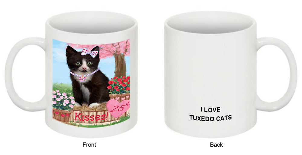 Rosie 25 Cent Kisses Tuxedo Cat Coffee Mug MUG51651