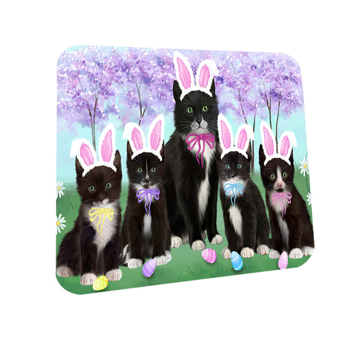 Easter Holiday Tuxedo Cats Coasters Set of 4 CST56907