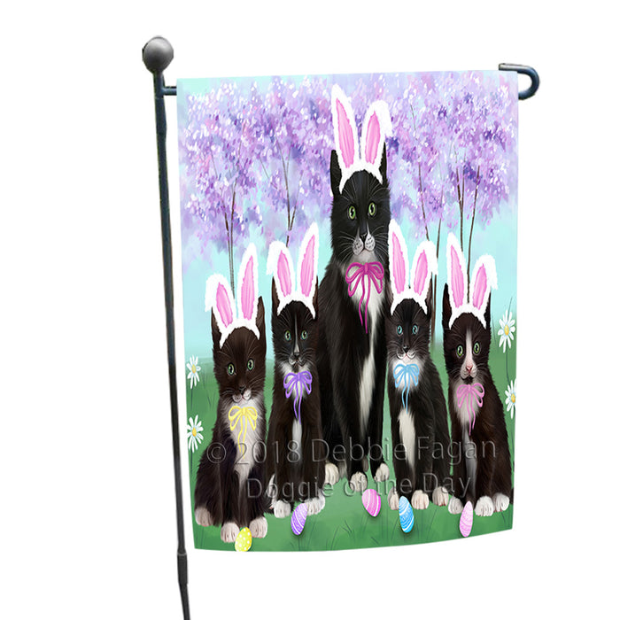 Easter Holiday Tuxedo Cats Garden Flag GFLG57588