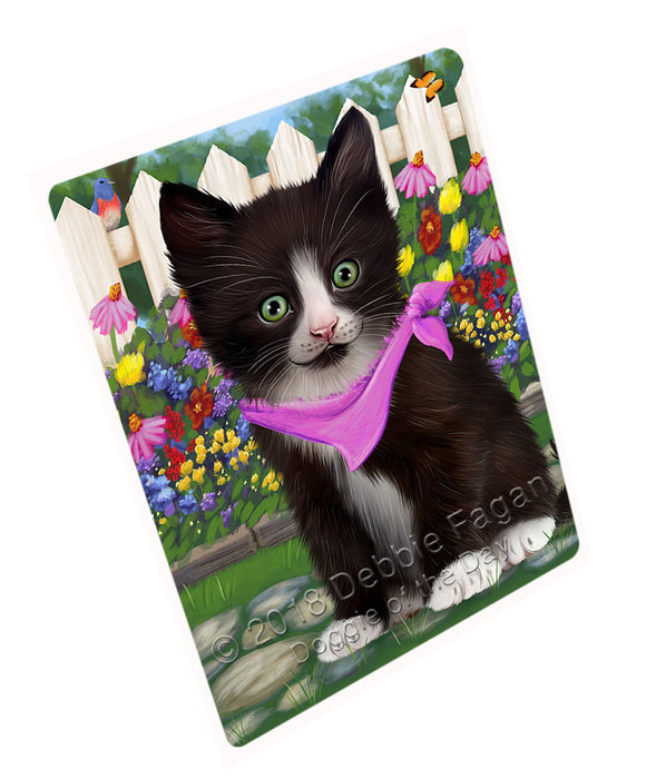 Spring Floral Tuxedo Cat Blanket BLNKT86817
