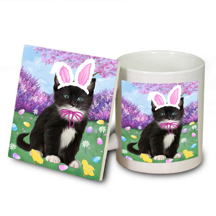 Easter Holiday Tuxedo Cat Mug and Coaster Set MUC56942