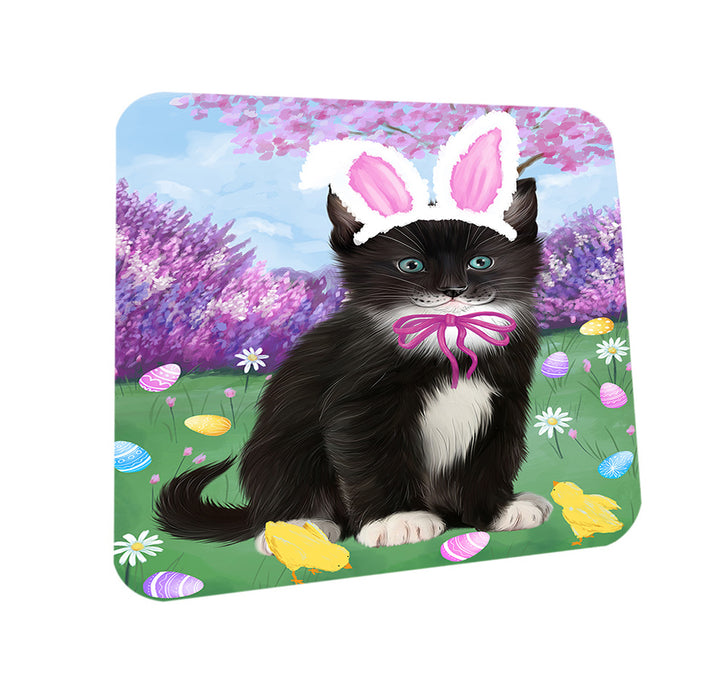 Easter Holiday Tuxedo Cat Coasters Set of 4 CST56908