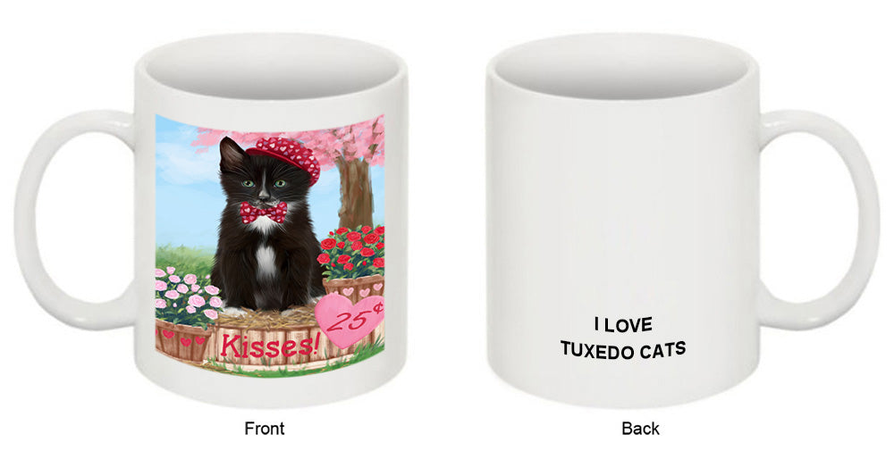 Rosie 25 Cent Kisses Tuxedo Cat Coffee Mug MUG51653