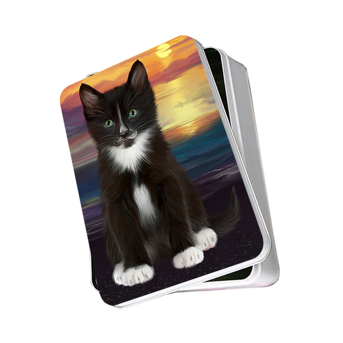 Tuxedo Cat Photo Storage Tin PITN51788