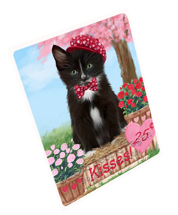 Rosie 25 Cent Kisses Tuxedo Cat Magnet MAG73904 (Small 5.5" x 4.25")