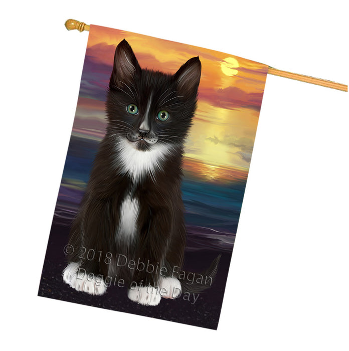 Tuxedo Cat House Flag FLG51921