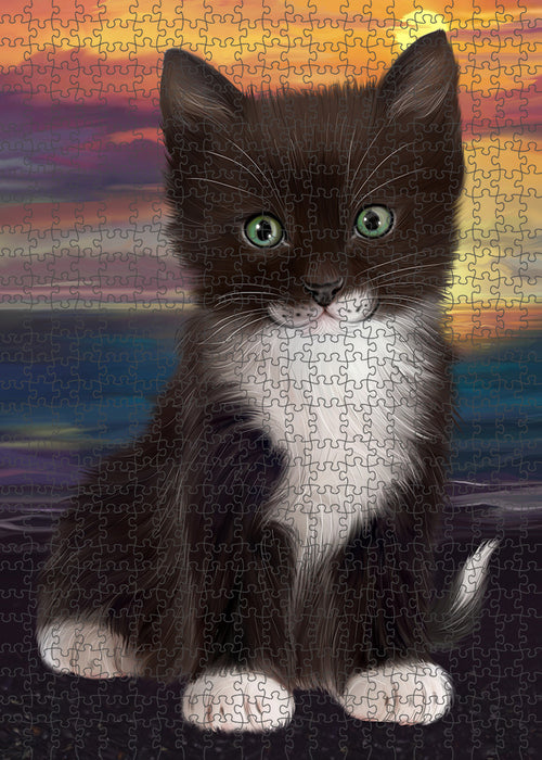 Tuxedo Cat Puzzle with Photo Tin PUZL59454