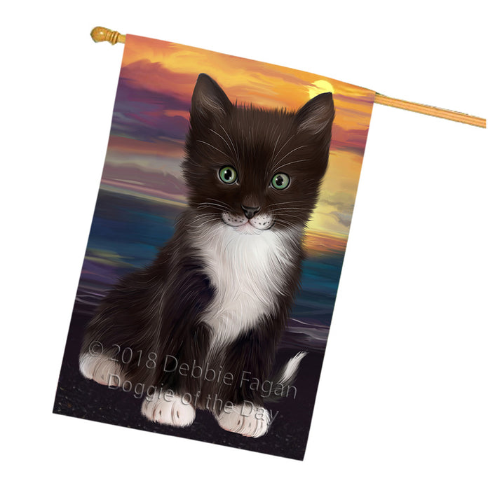 Tuxedo Cat House Flag FLG51922