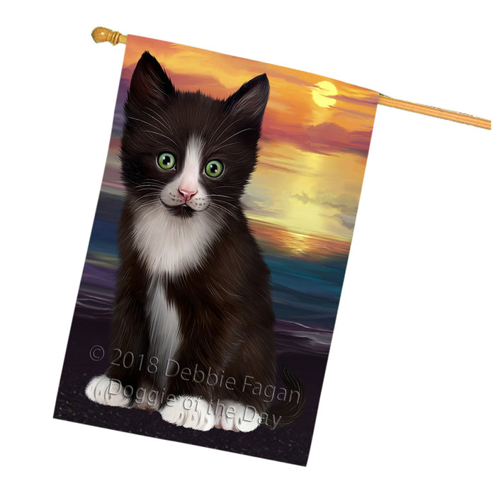 Tuxedo Cat House Flag FLG51923