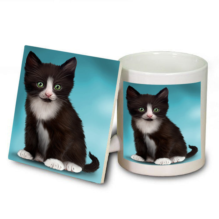 Tuxedo Cat Mug and Coaster Set MUC51783