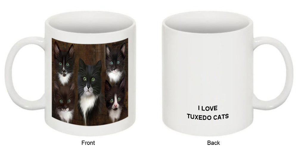 Rustic 5 Tuxedo Cat Coffee Mug MUG49549