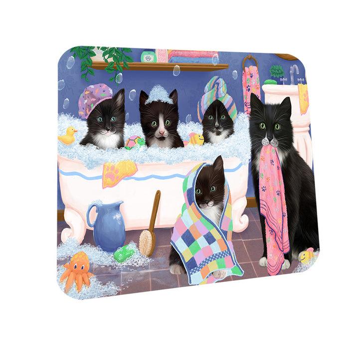 Rub A Dub Dogs In A Tub Tuxedo Cats Coasters Set of 4 CST56789
