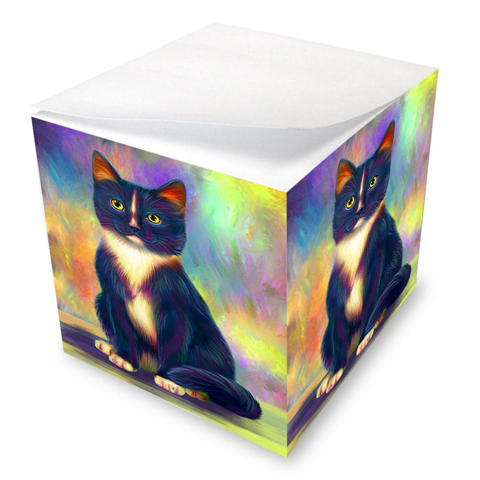 Paradise Wave Tuxedo Cat Note Cube NOC54157