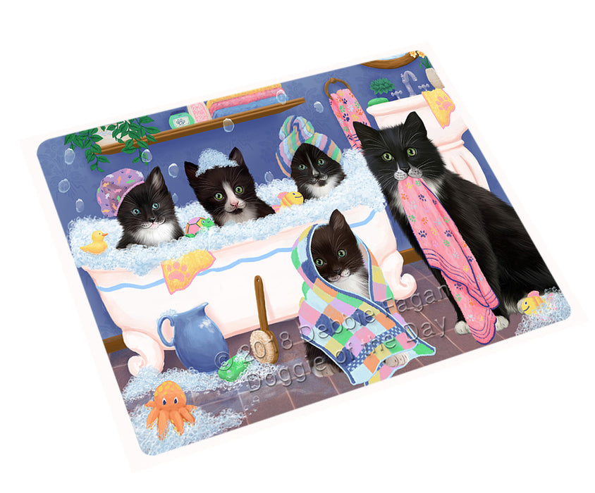 Rub A Dub Dogs In A Tub Tuxedo Cats Large Refrigerator / Dishwasher Magnet RMAG103254