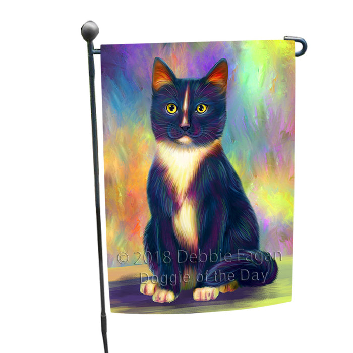 Paradise Wave Tuxedo Cat Garden Flag GFLG56633