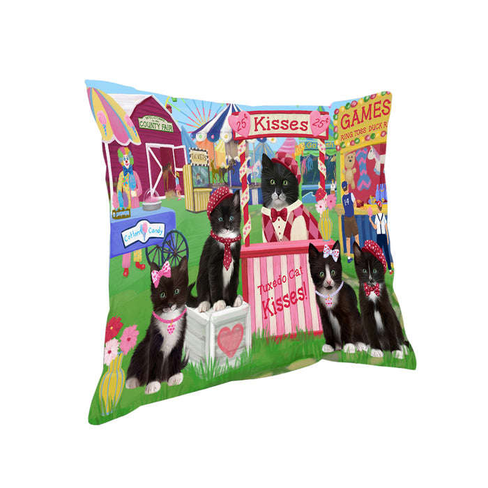 Carnival Kissing Booth Tuxedo Cats Pillow PIL78476