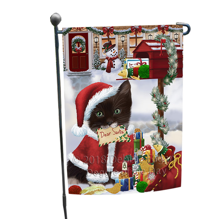 Tuxedo Cat Dear Santa Letter Christmas Holiday Mailbox Garden Flag GFLG53619