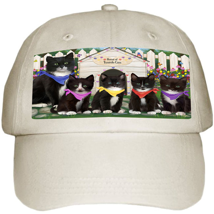 Spring Dog House Tuxedo Cats Ball Hat Cap HAT60378