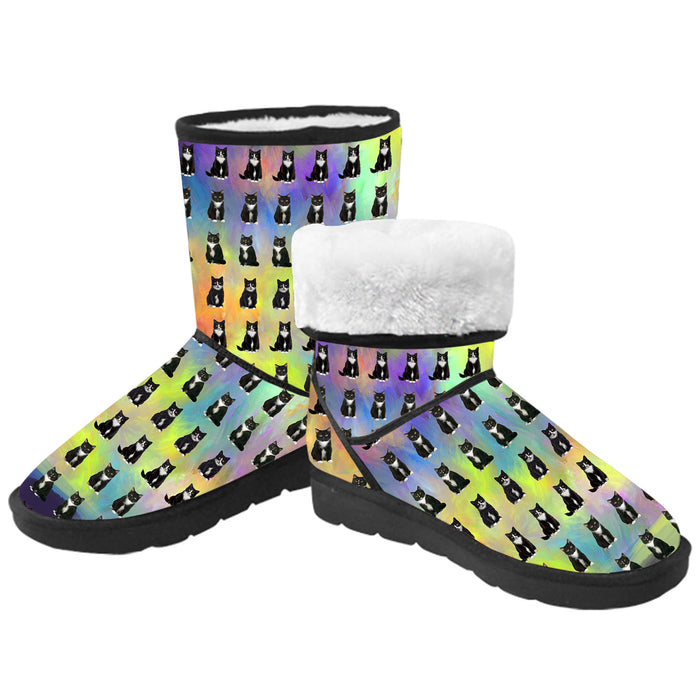 Paradise Wave Tuxedo Cats Men's Snow Boots