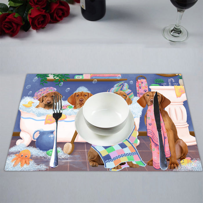 Rub A Dub Dogs In A Tub Vizsla Dogs Placemat
