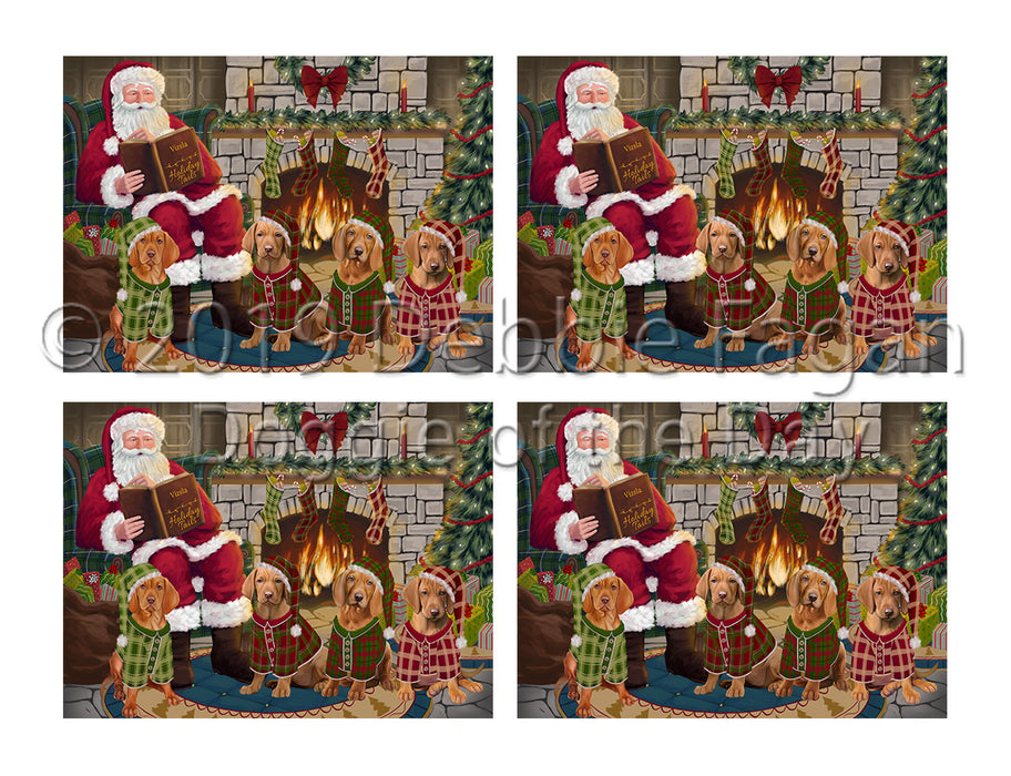 Christmas Cozy Holiday Fire Tails Vizsla Dogs Placemat