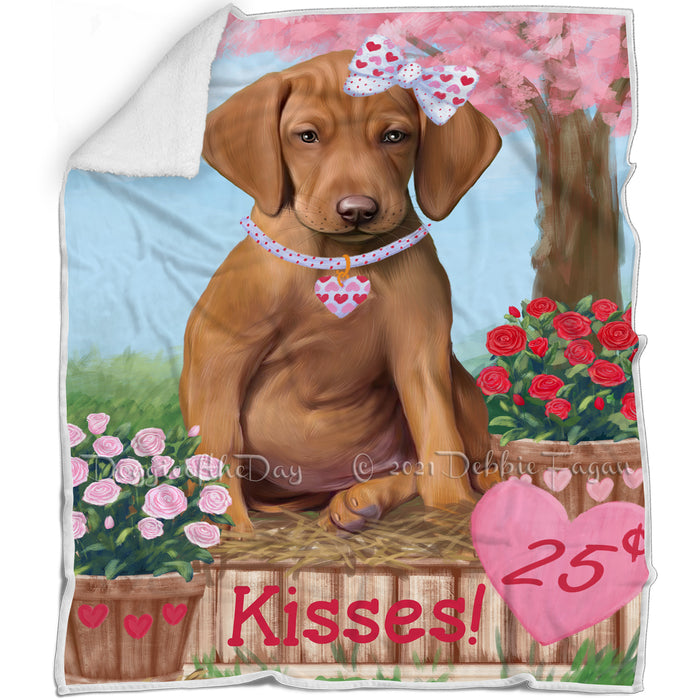 Rosie 25 Cent Kisses Vizsla Dog Blanket BLNKT125724