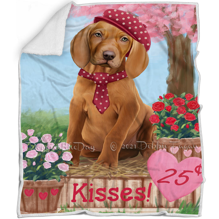Rosie 25 Cent Kisses Vizsla Dog Blanket BLNKT125733