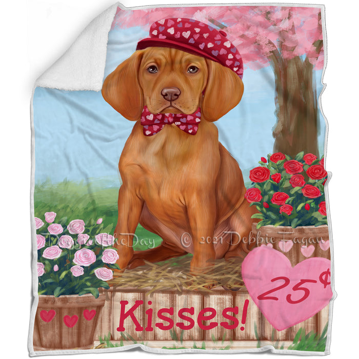 Rosie 25 Cent Kisses Vizsla Dog Blanket BLNKT125742