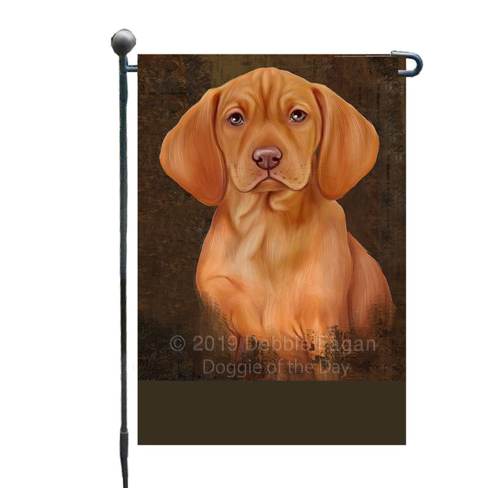 Personalized Rustic Vizsla Dog Custom Garden Flag GFLG63659