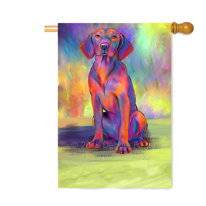 Personalized Paradise Wave Vizsla Dog Custom House Flag FLG-DOTD-A60146