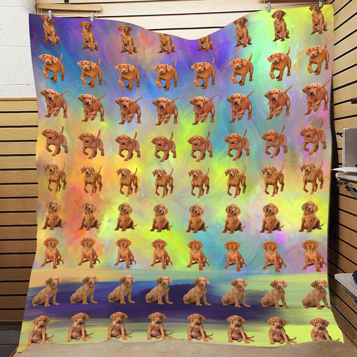 Paradise Wave Vizsla Dogs Quilt