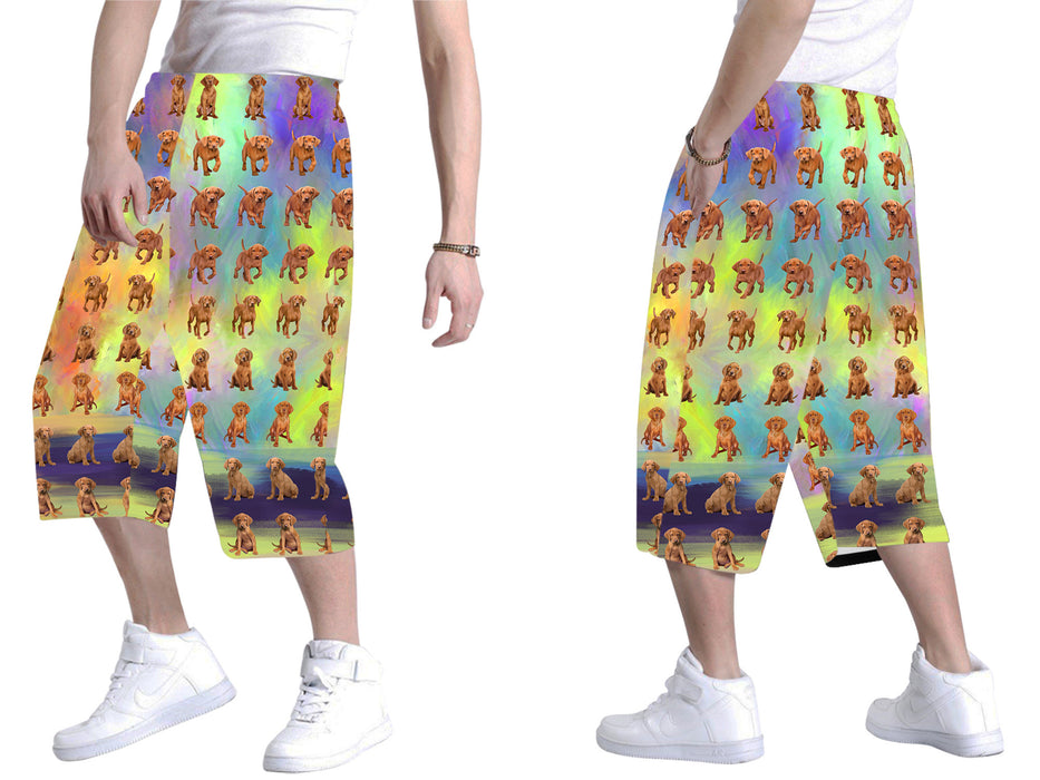 Paradise Wave Vizsla Dogs All Over Print Men's Baggy Shorts