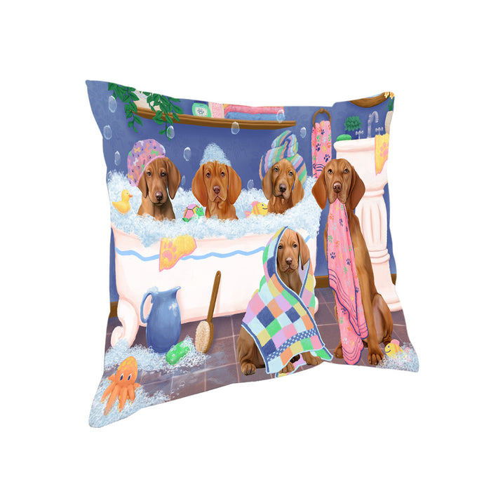 Rub A Dub Dogs In A Tub Vizslas Dog Pillow PIL81620